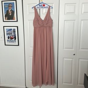 Birdy Grey - LAURIE EMPIRE DRESS - CHIFFON DUSTY ROSE